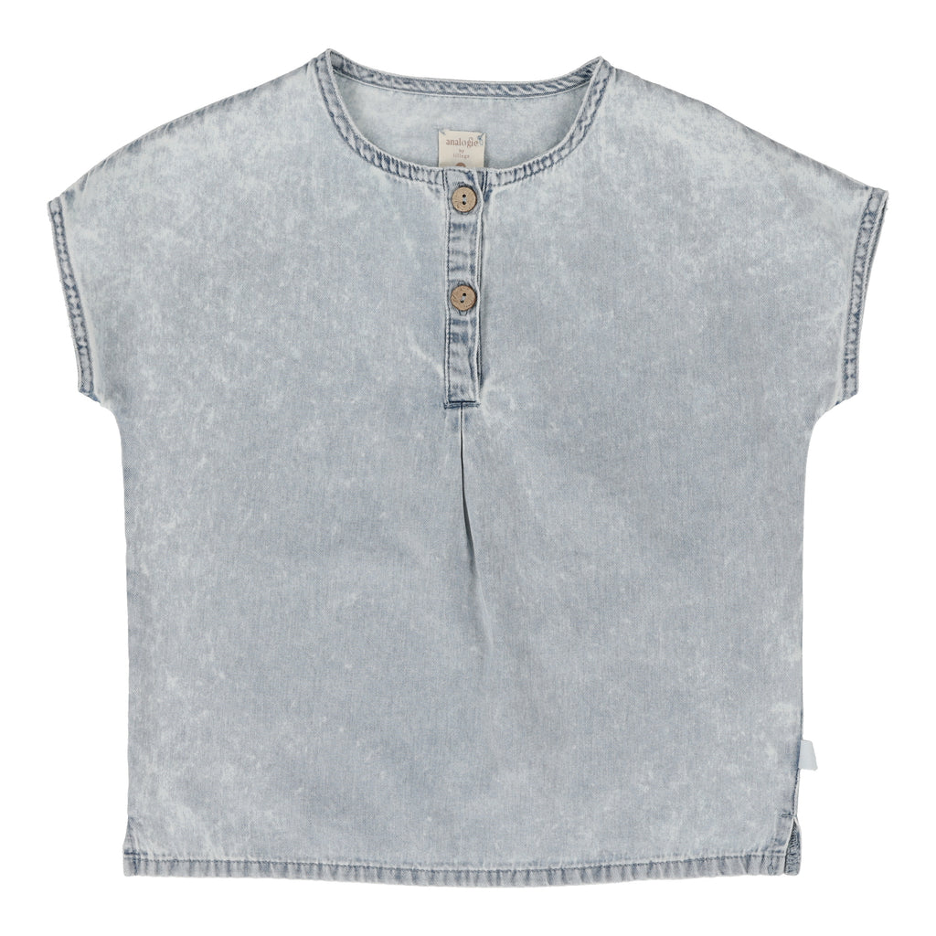 Lil Legs Shirt-Blue Wash