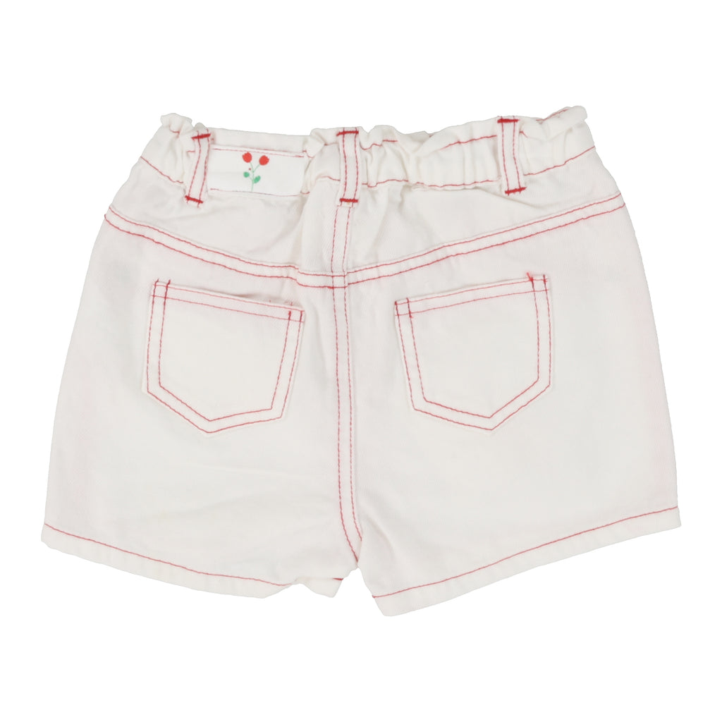 Lil Legs Girl Shorts - White Denim