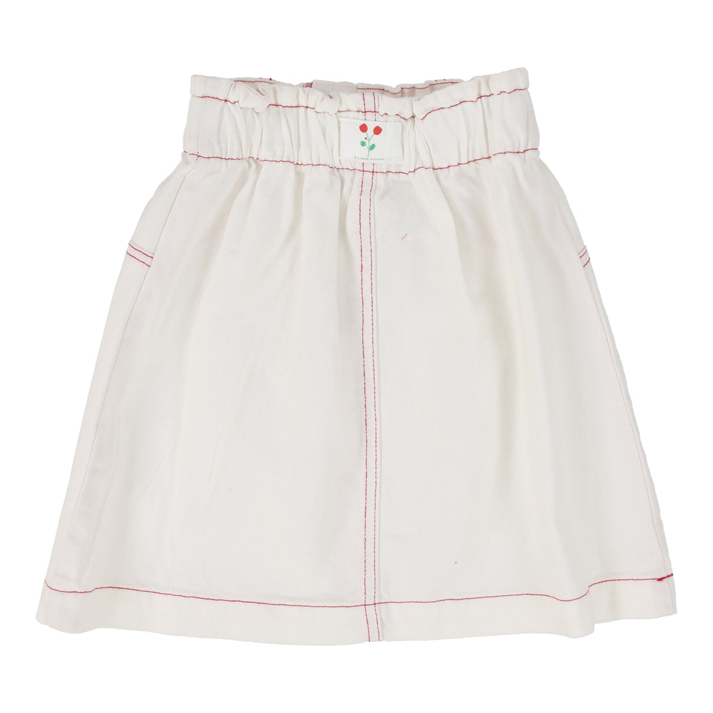 Lil Legs Skirt-White Denim