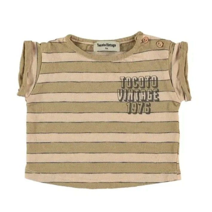 Tocoto Vintage 1976 Baby T-shirt- Pink