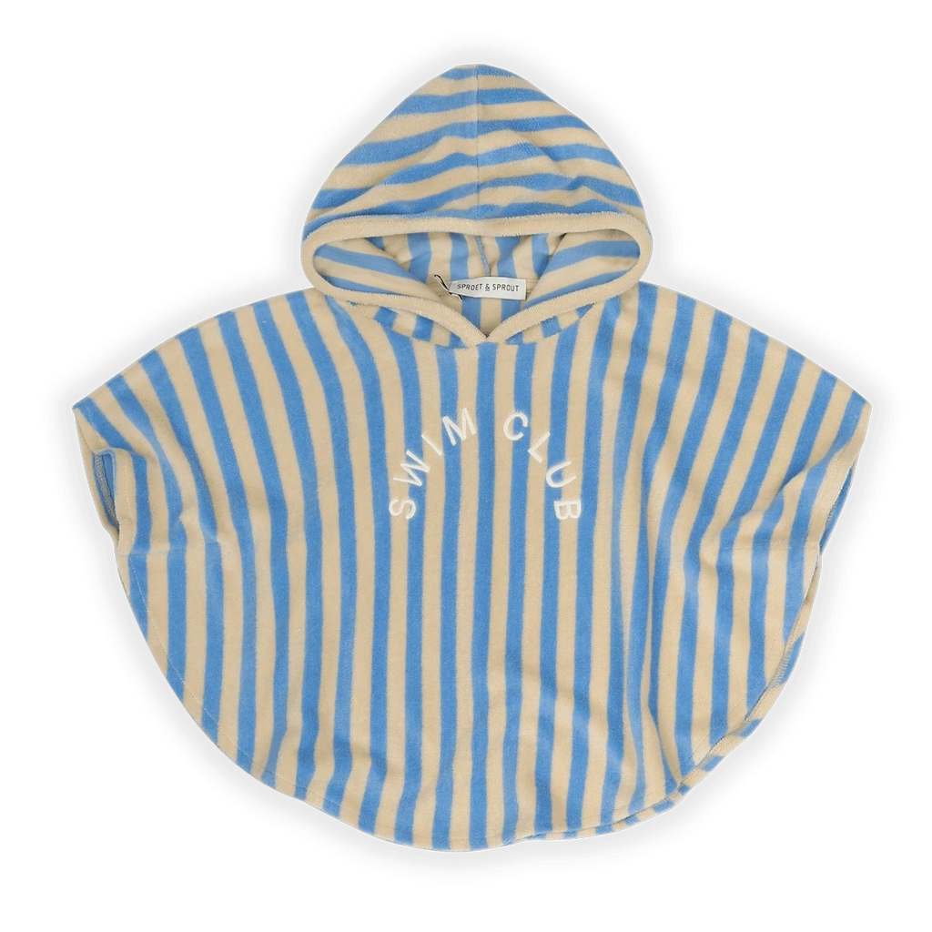 Sproet & Sprout swimwear Jellybeanzkids Sproet Striped Terry Poncho