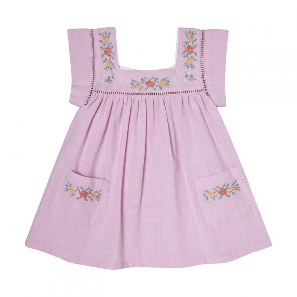 Tocoto Vintage Dress Jellybeanzkids Tocoto Flower Embroidered Dress