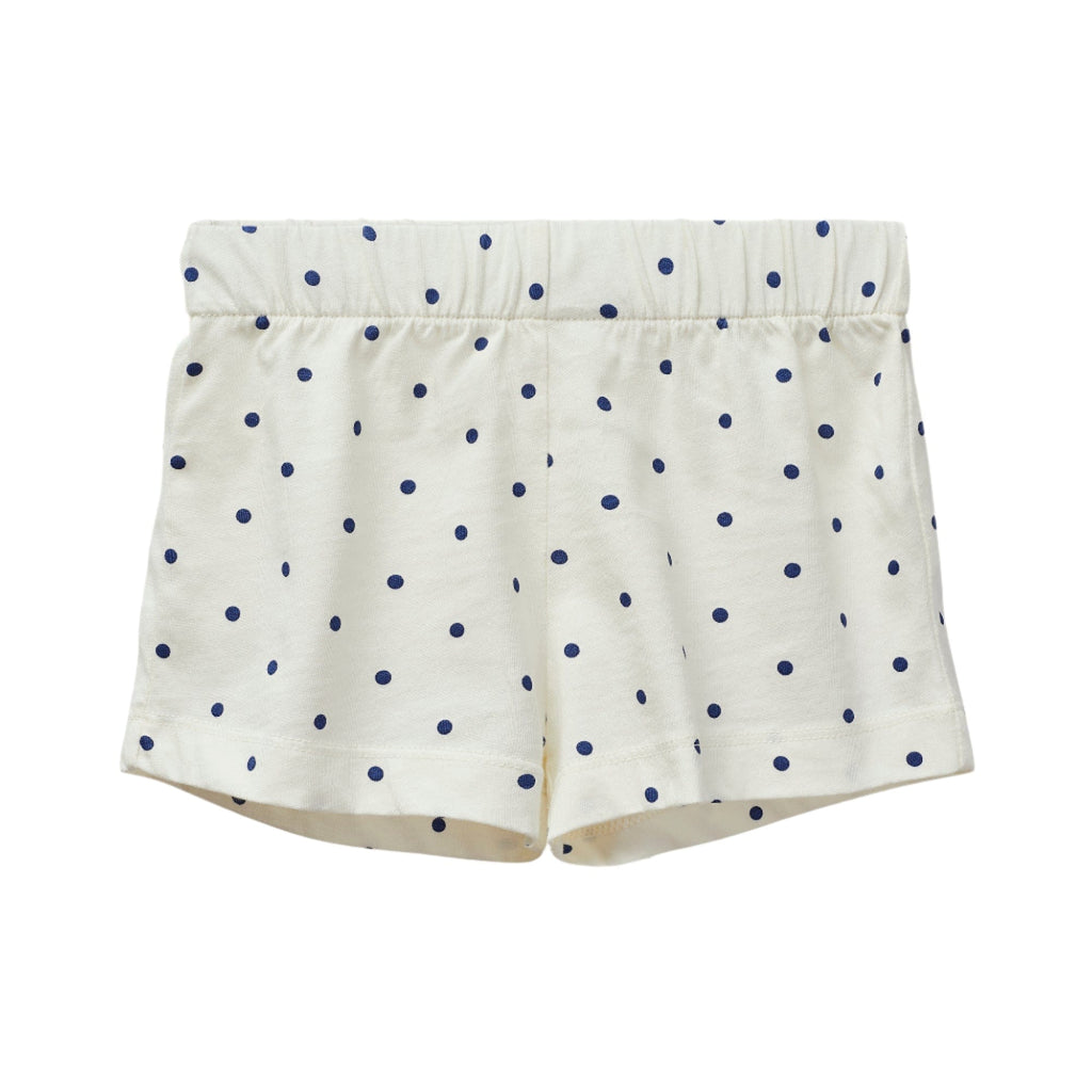 Wynken Shorts Jellybeanzkids Wynken Mini Polka Shorts-Ecru/Green