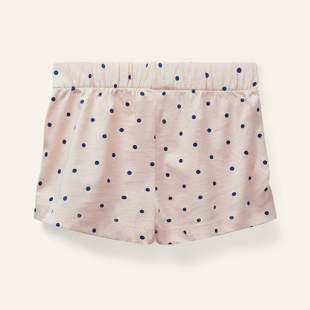 Wynken Shorts Jellybeanzkids Wynken Mini Polka Shorts-Pale Pink