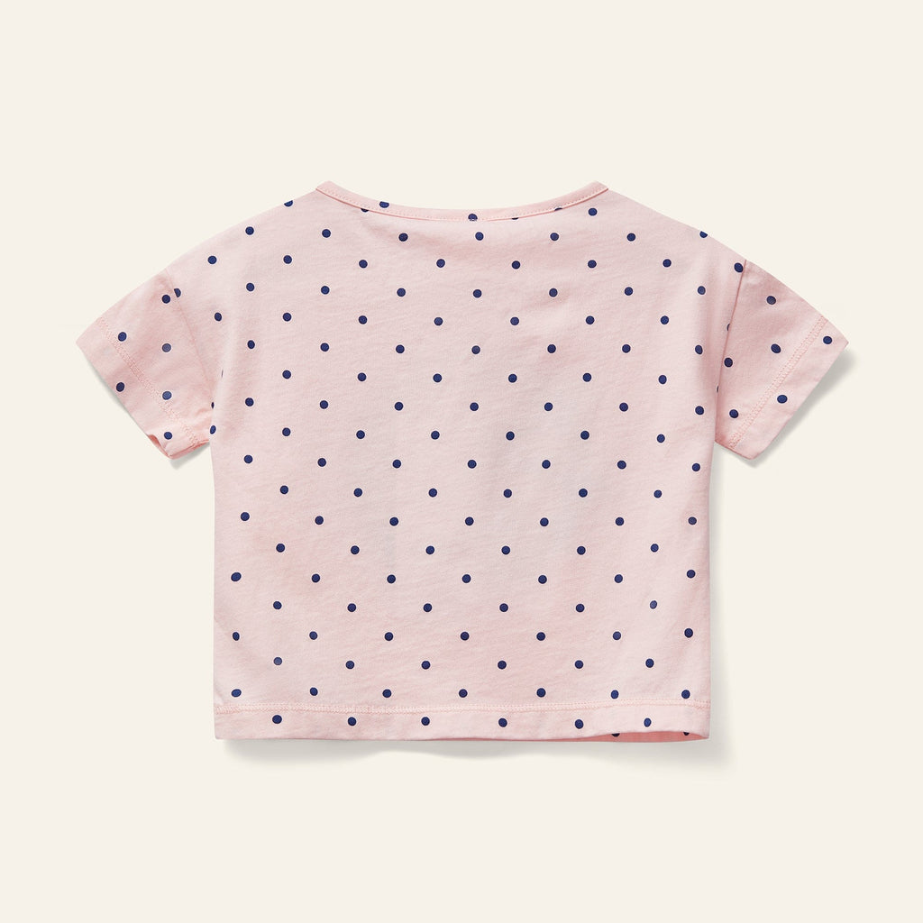 Wynken T-shirt Jellybeanzkids Wynken Mini Polka Tee-Pale Pink