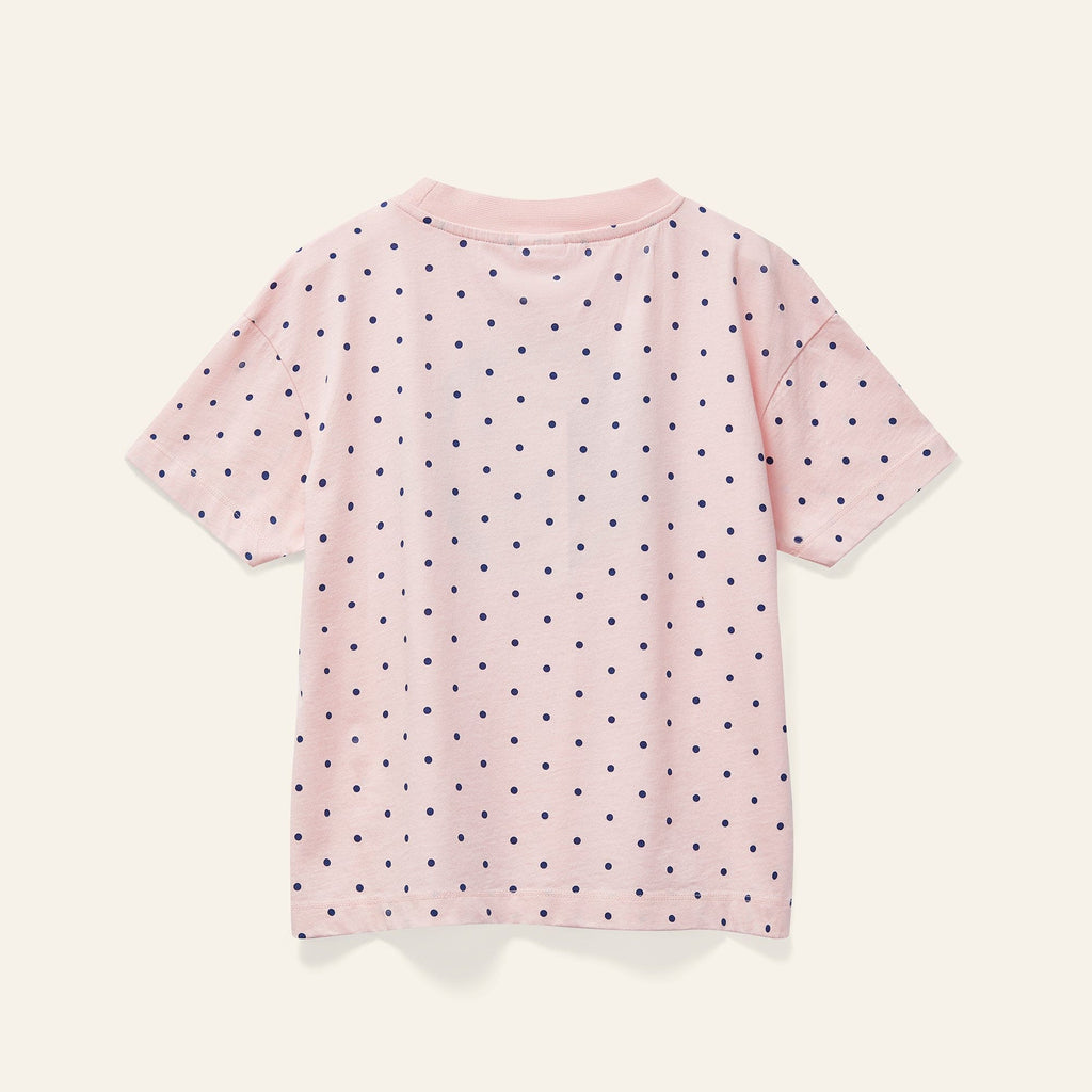 Wynken T-shirt Jellybeanzkids Wynken Polka Tee-Pale Pink